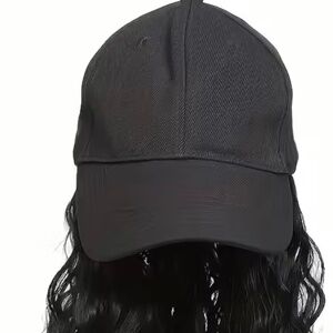 Curly Wave Hat Wig for women - Natural - Looking, Breathable Synthetic Fiber